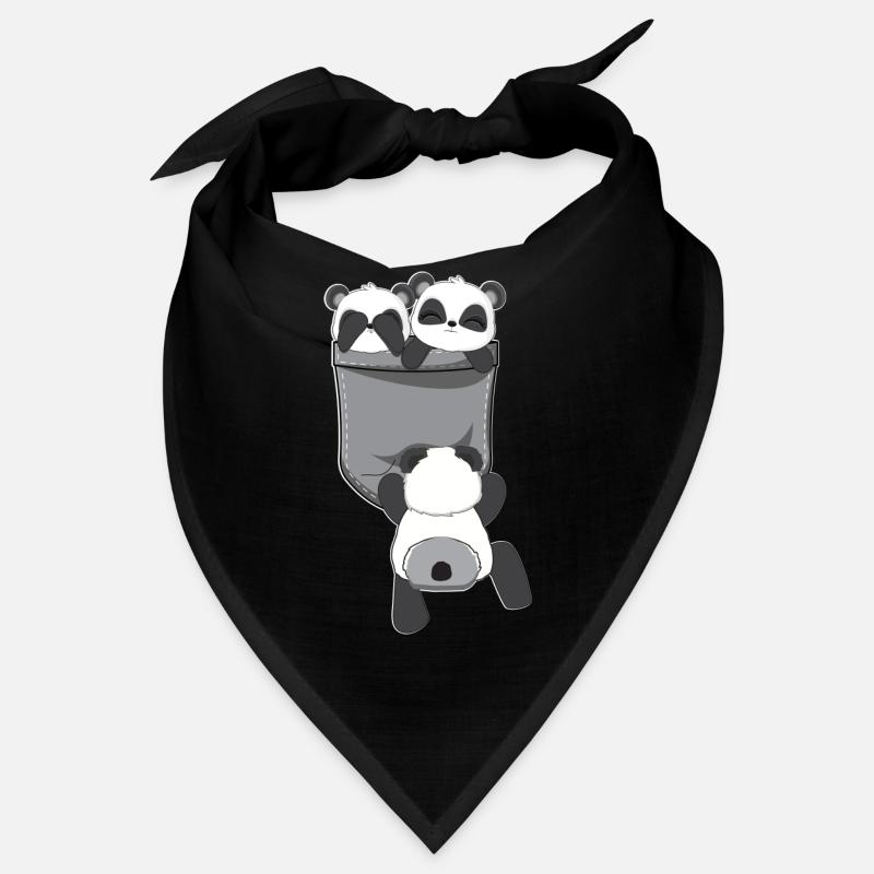 Pandas Breast Bag Funny Panda Bears Gift Bandana