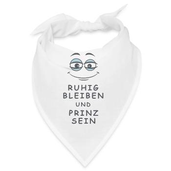Prinz sein - Bandana - Weiß - Vorne