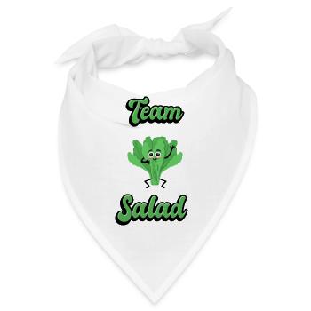 Team Salat - Bandana - Weiß - Vorne
