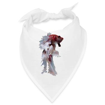 Betta, betta fish - Bandana - Weiß - Vorne