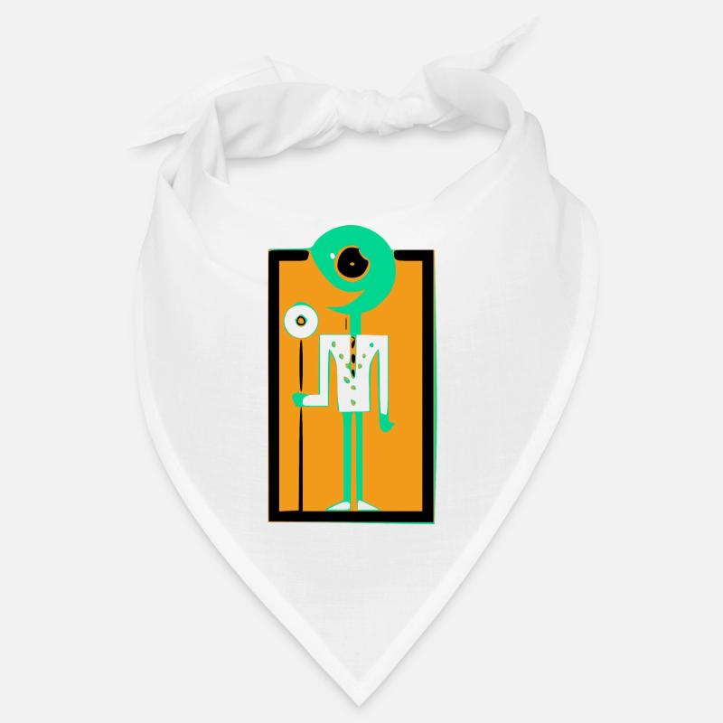 Ecko der Alien mit der Blume Bandana