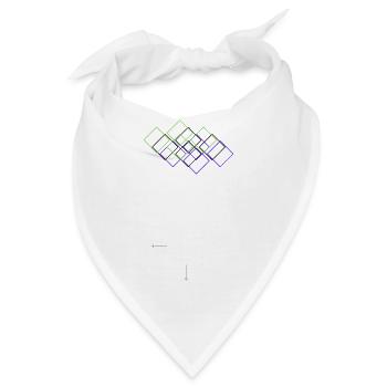 Geometrisch - Bandana - Weiß - Vorne
