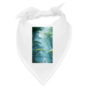 Mystische Waldeuphorie - Bandana - Weiß - Vorne