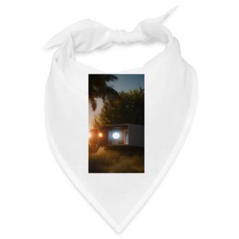 Hidden Home in the Woods - Bandana - Weiß - Vorne