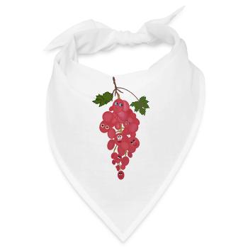 Weintrauben - Bandana - Weiß - Vorne