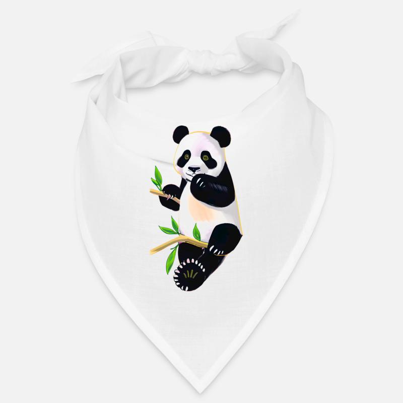 Panda mignon sur l’arbre Bandana