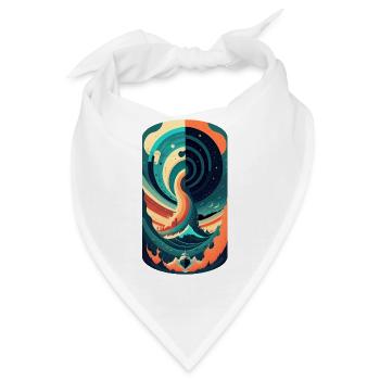 Boot in den Fluten - Bandana - Weiß - Vorne