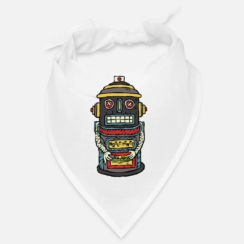 420 World Peace Rolling Robot Bandana