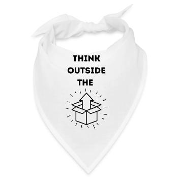 Think outside the Box - Bandana - Weiß - Vorne
