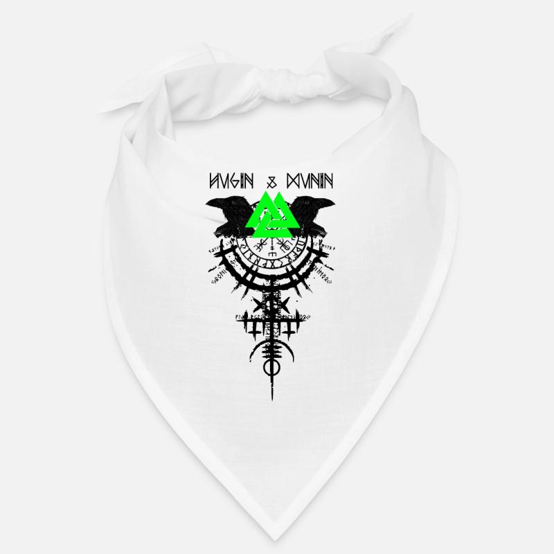 Hugin and Munin Ravens Odin's Vikings & Celts Bandana