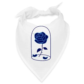 Blaue Rosen Logo - Bandana - Weiß - Vorne