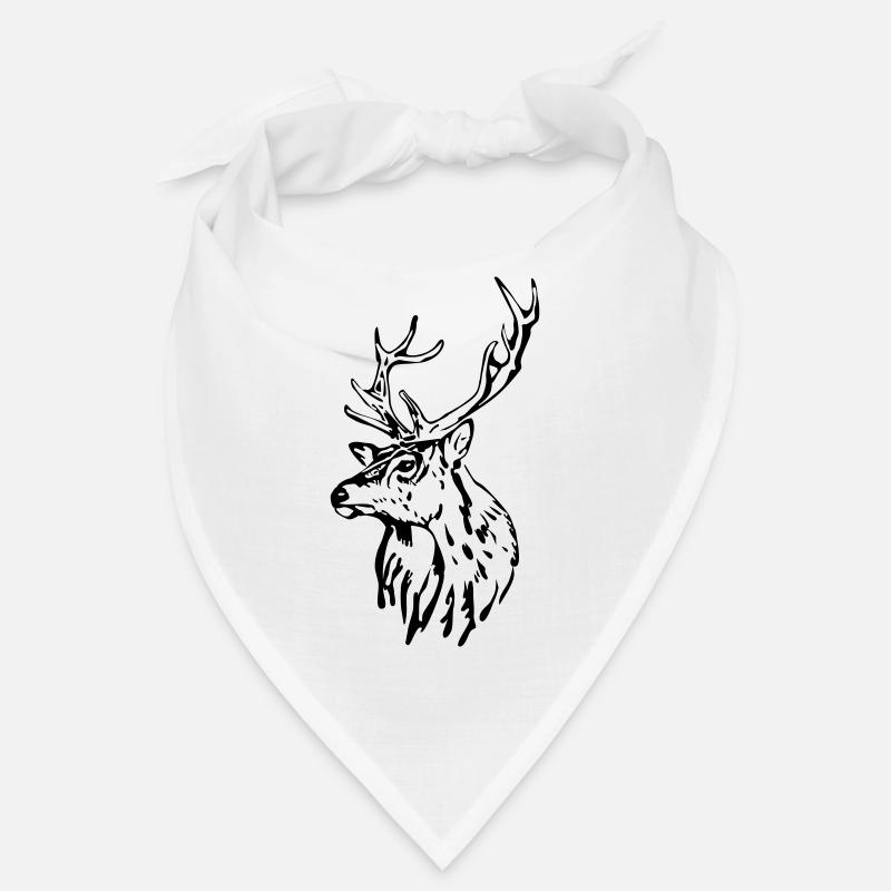 Tête de cerf [Noir] Bandana