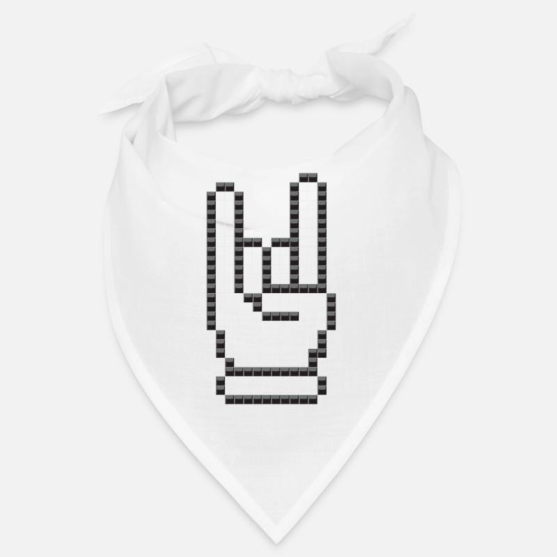 Signe des cornes (pixélisé) Bandana