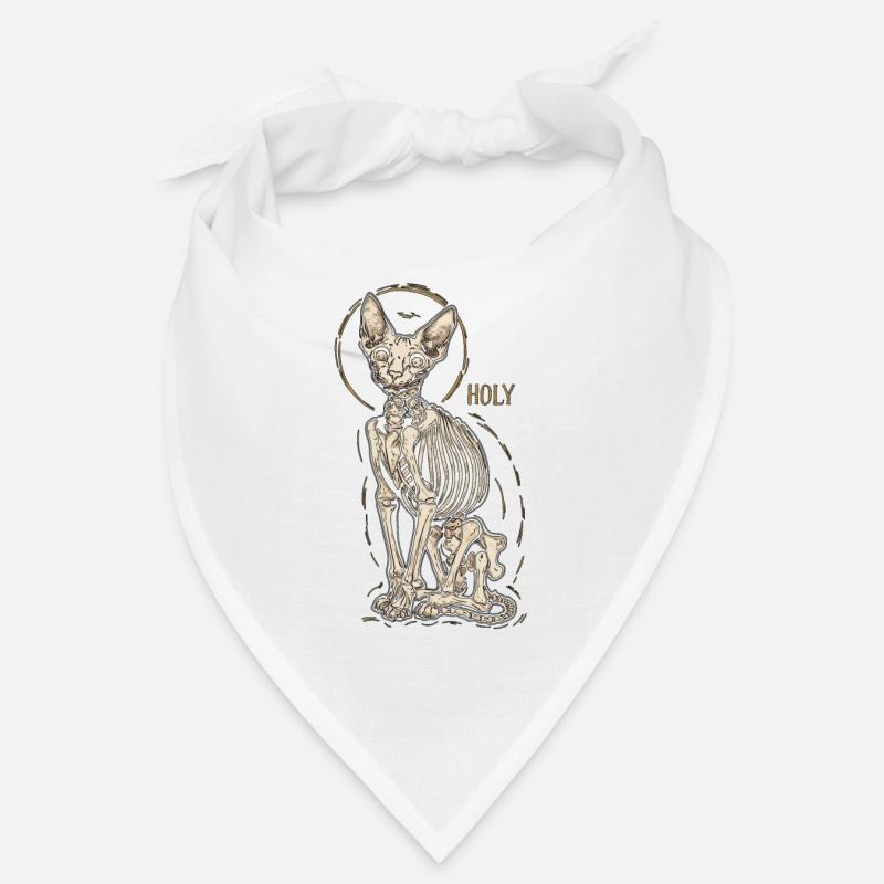 chat sphinx squelette tatouage Bandana