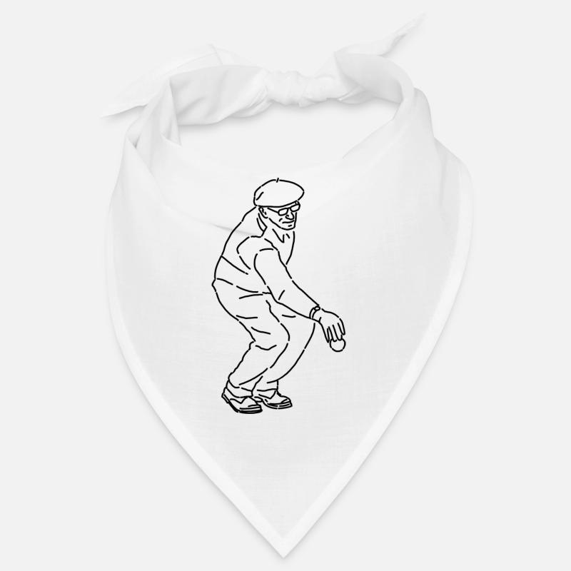 Petanque Spieler Rechtshänder Bandana