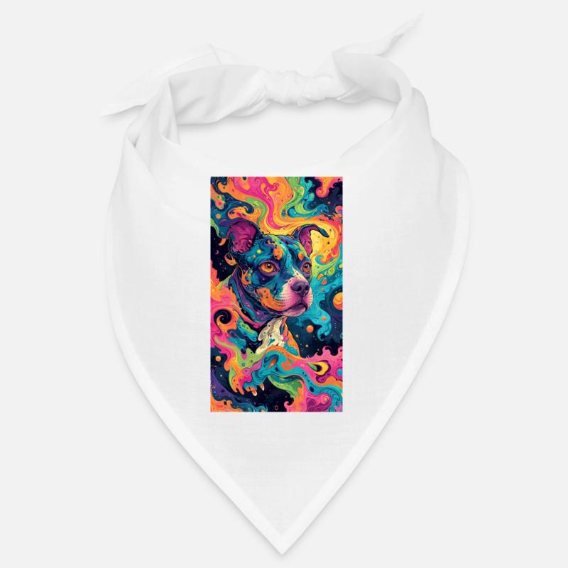 Pitbull psychédélique Bandana