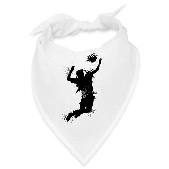 Volleyball Angriff Explosion Spieler Mannschaft - Bandana - Weiß - Vorne