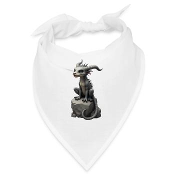 Monster on Stone 2 - Bandana - Weiß - Vorne