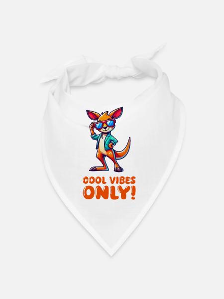 Kangaroo Comic Sonnenbrille - Bandana - Weiß - Vorne