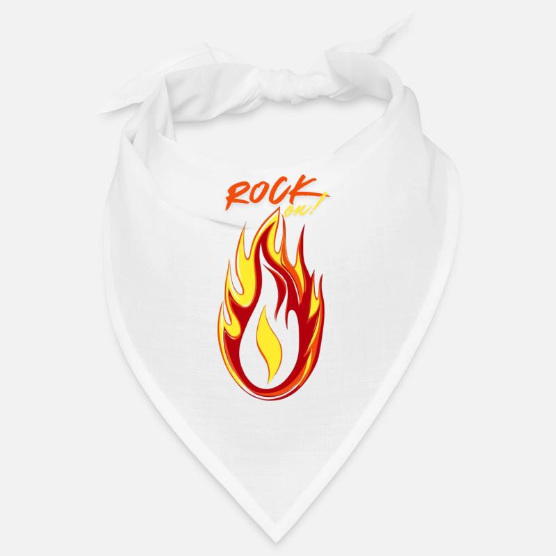 Rock on Fire & Flame Bandana