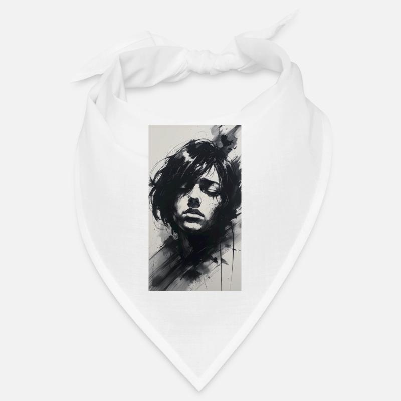 Haunting Ink & Coal Emotion Bandana