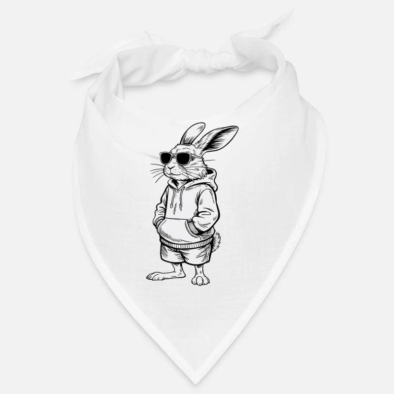 Cool Lapin de Pâques Lapin Cadeau de Joyeuses Pâques Bandana