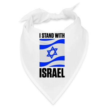 I Stand With Israel - Bandana - Weiß - Vorne