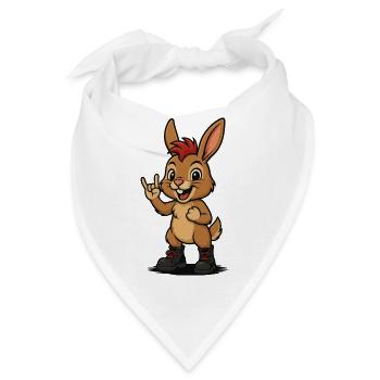 Punk Hopstar - Bandana - Weiß - Vorne