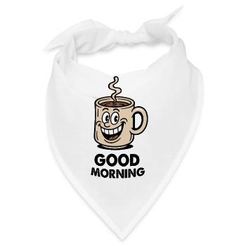 kaffee tasse comic - Bandana - Weiß - Vorne