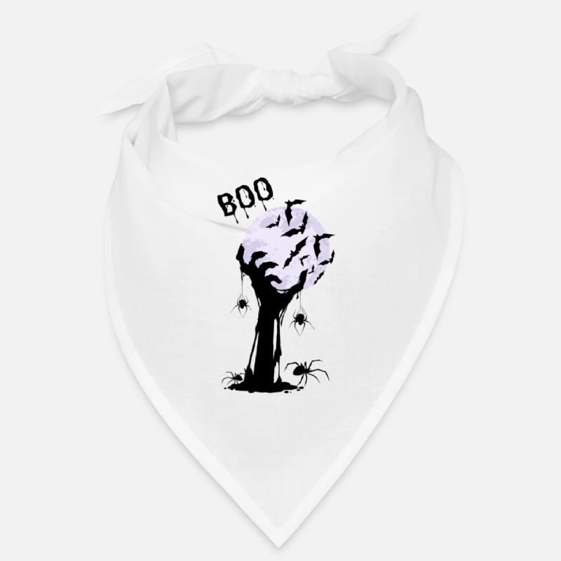 Moonlit night bats over creepy tree Bandana