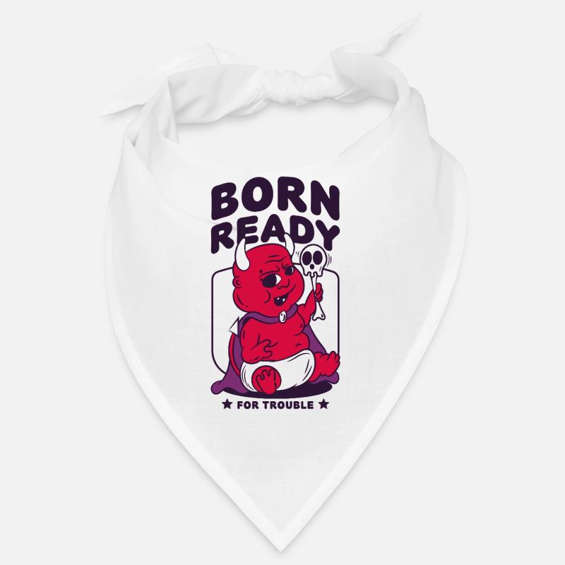 Born Ready for Trouble Baby Devil Bandana