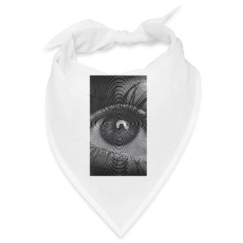 Spiralauge: Hypnotischer Blick - Bandana - Weiß - Vorne