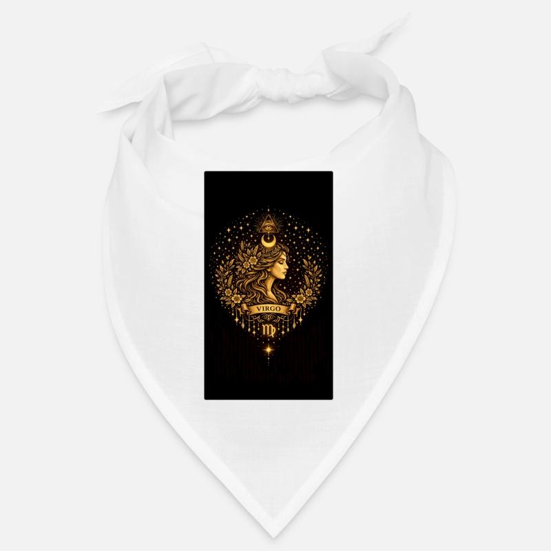 Collection du Zodiaque d’Or – Astrologie de la Vierge Or Bandana