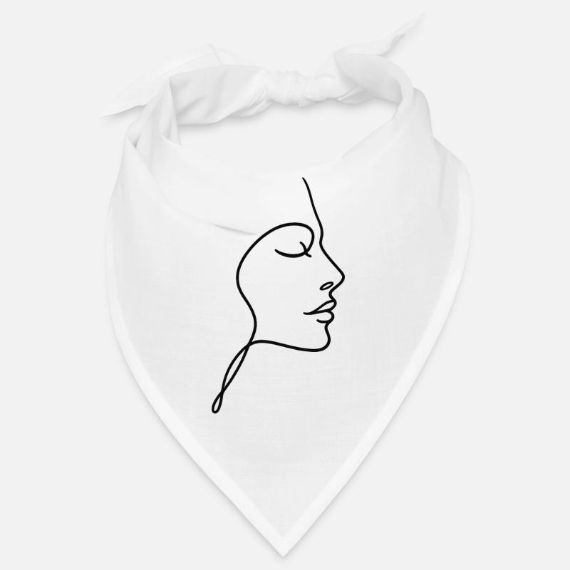 Line Face Silhouette Bandana