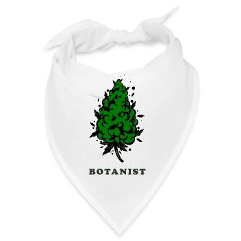 Botaniker. Bud Silhouette - Bandana - Weiß - Vorne