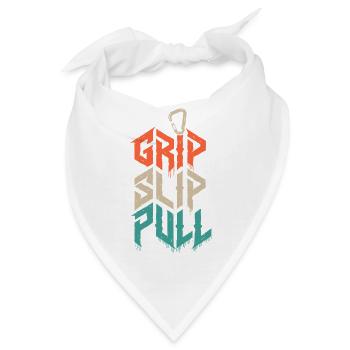Grip, Slip, Pull, Klettergrunge, Grunge, - Bandana - Weiß - Vorne