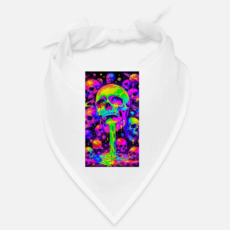 Psychedelic Neon Skeletons Bandana