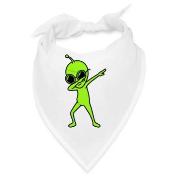 Alien Dab - Bandana - Weiß - Vorne