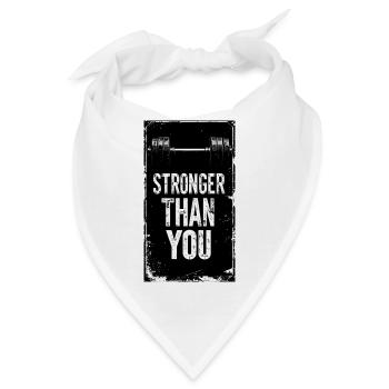 Stronger Than You - Bandana - Weiß - Vorne