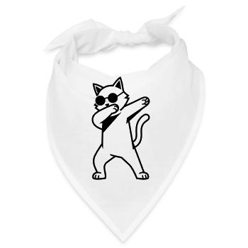 Cat Dab - Bandana - Weiß - Vorne