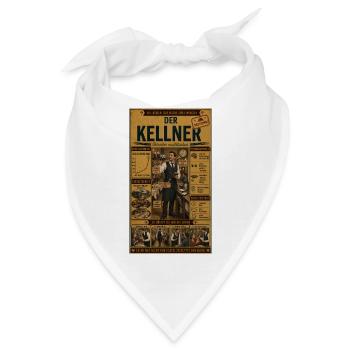 Der Kellner – er rettet den Abend - Bandana - Weiß - Vorne