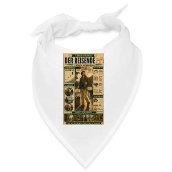 Der Reisende – Ständig unterwegs, neue Ziele - Bandana - Weiß - Vorne