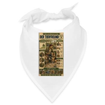 Der Tierfreund – Ein Herz für jedes Tier - Bandana - Weiß - Vorne