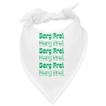 Retro Berg Frei Mountain Typography - Bandana - Weiß - Vorne