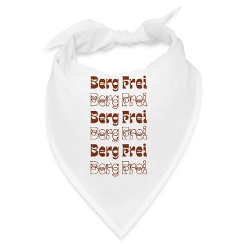 Retro Berg Frei Mountain Typography - Bandana - Weiß - Vorne