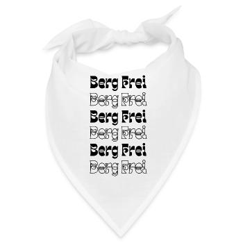 Retro Berg Frei Mountain Typography - Bandana - Weiß - Vorne