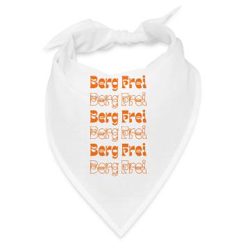 Retro Berg Frei Mountain Typography - Bandana - Weiß - Vorne