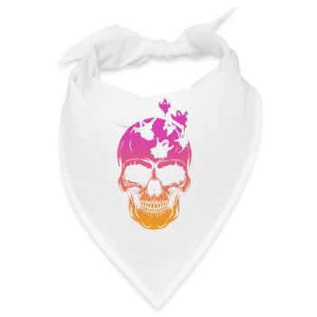 Halloween Ghost Halloween Skull Ghost - Bandana - Weiß - Vorne