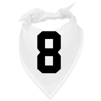 8 - Bandana - Weiß - Vorne