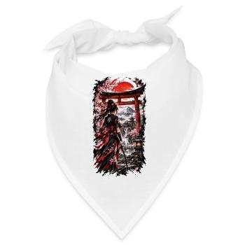 Ninja – Schattenkrieger mit Katana - Bandana - Weiß - Vorne